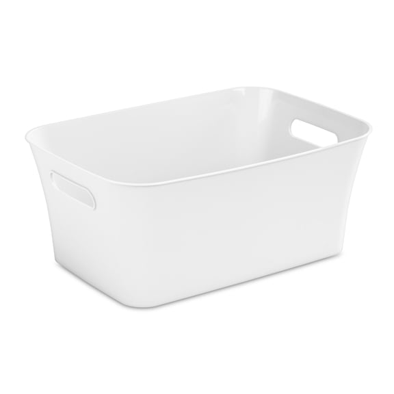 Mainstays 中号手提收纳箱 白色